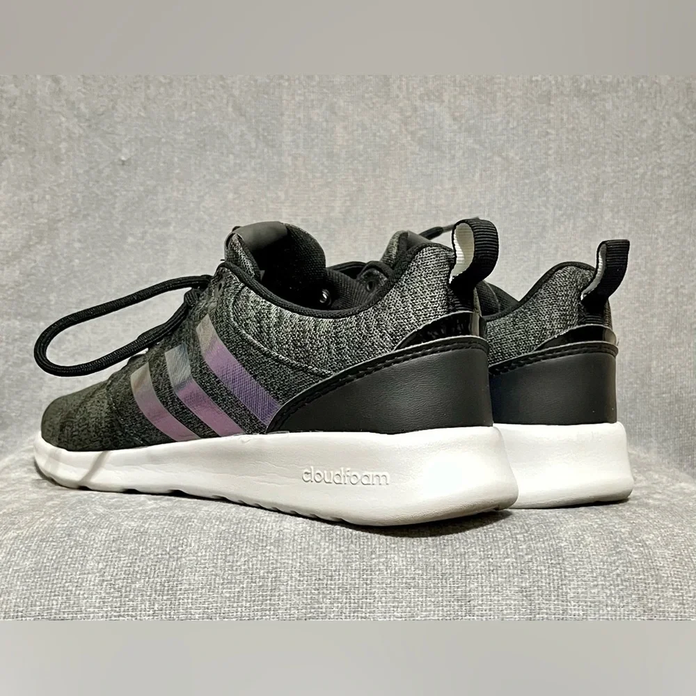 Adidas Women’s Cloudfoam Qt Racer 2.0 Black and Gray Running Shoes Size‎ 7.5